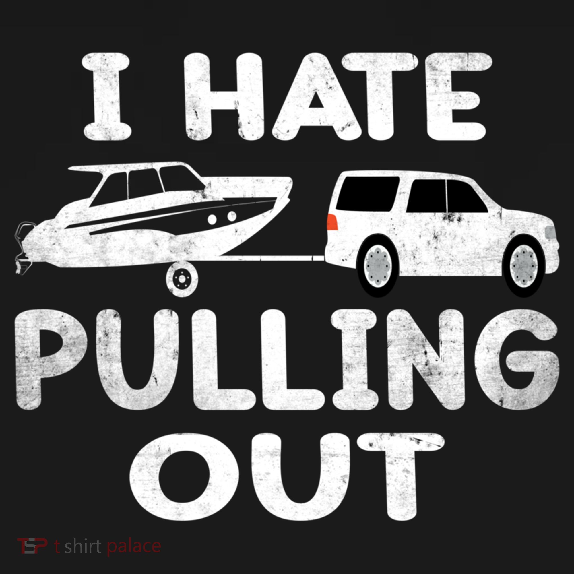 I Hate Pulling Out Retro Boating Boat Captain Cool Gift USA-Made Doggie Bandana