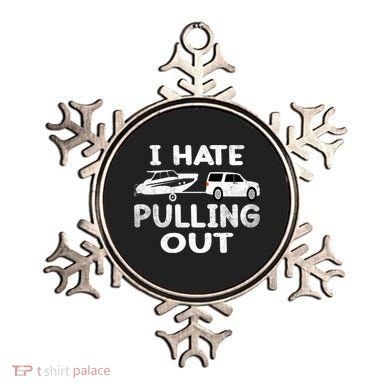 I Hate Pulling Out Retro Boating Boat Captain Cool Gift Ornament