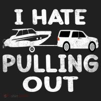I Hate Pulling Out Retro Boating Boat Captain Cool Gift Golf Towel thumb 3