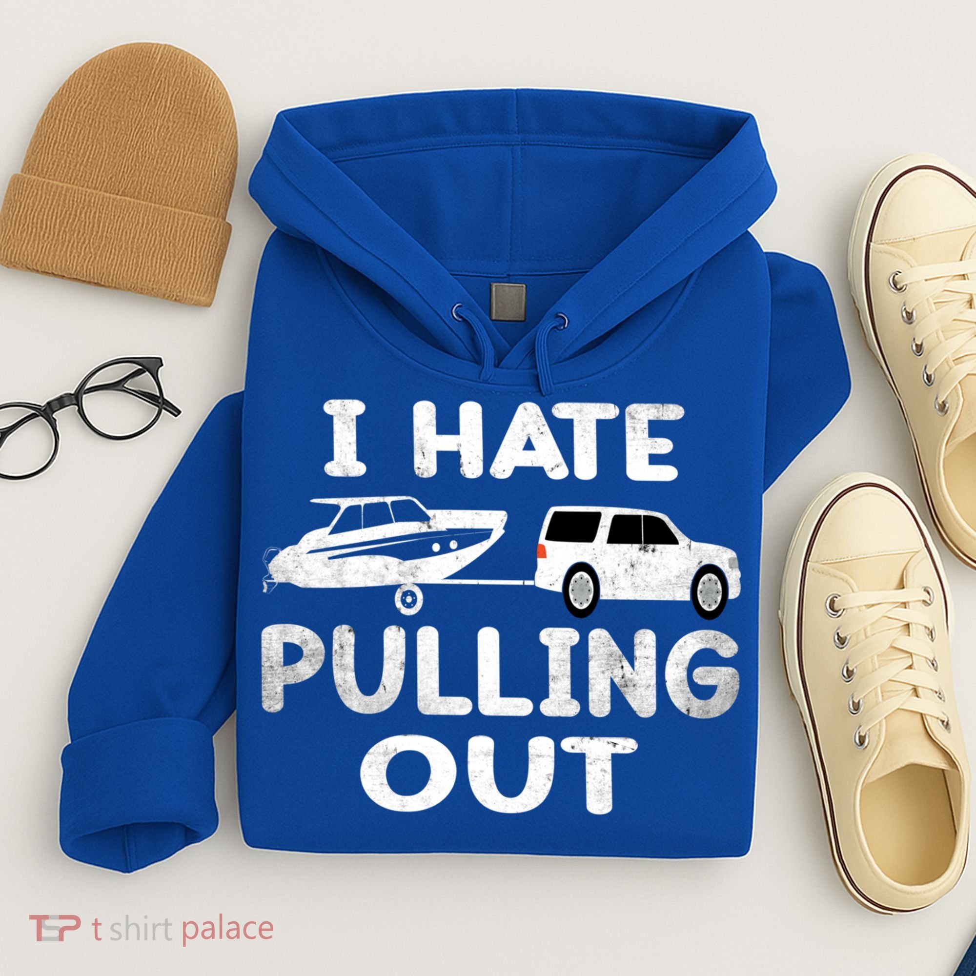I Hate Pulling Out Retro Boating Boat Captain Cool Gift Hoodie