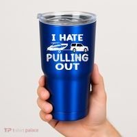I Hate Pulling Out Retro Boating Boat Captain Cool Gift Tumbler thumb 2