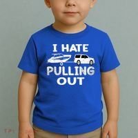 I Hate Pulling Out Retro Boating Boat Captain Cool Gift Toddler T-Shirt thumb 2