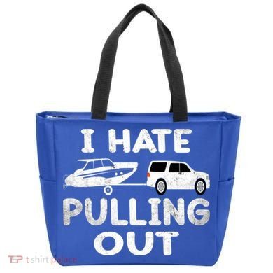 I Hate Pulling Out Retro Boating Boat Captain Cool Gift Tote Bag