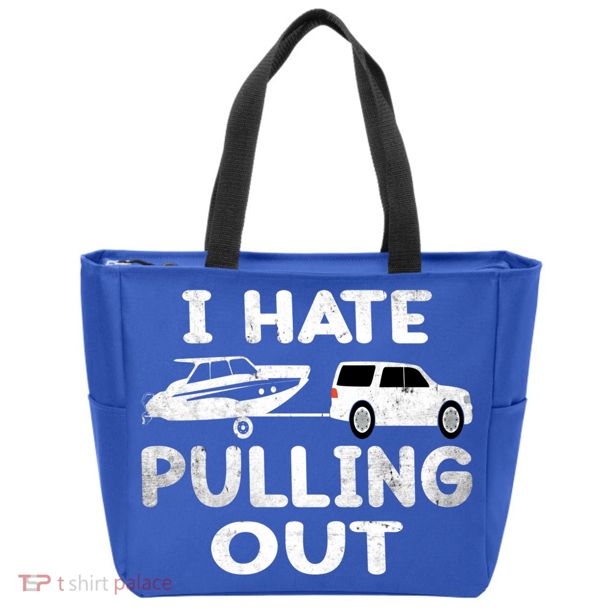 I Hate Pulling Out Retro Boating Boat Captain Cool Gift Tote Bag