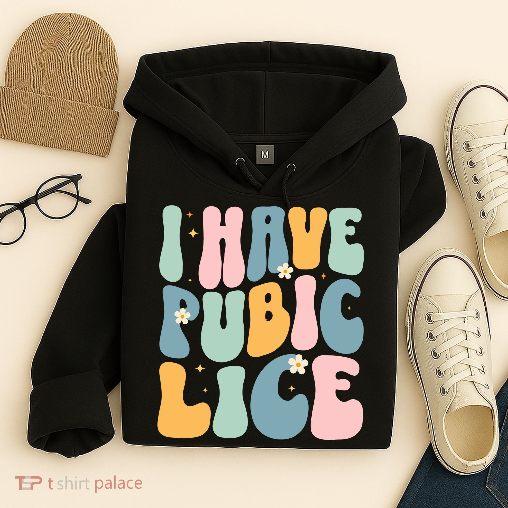 I Have Pubic Lice Funny Offensive Inappropriate Meme Hoodie