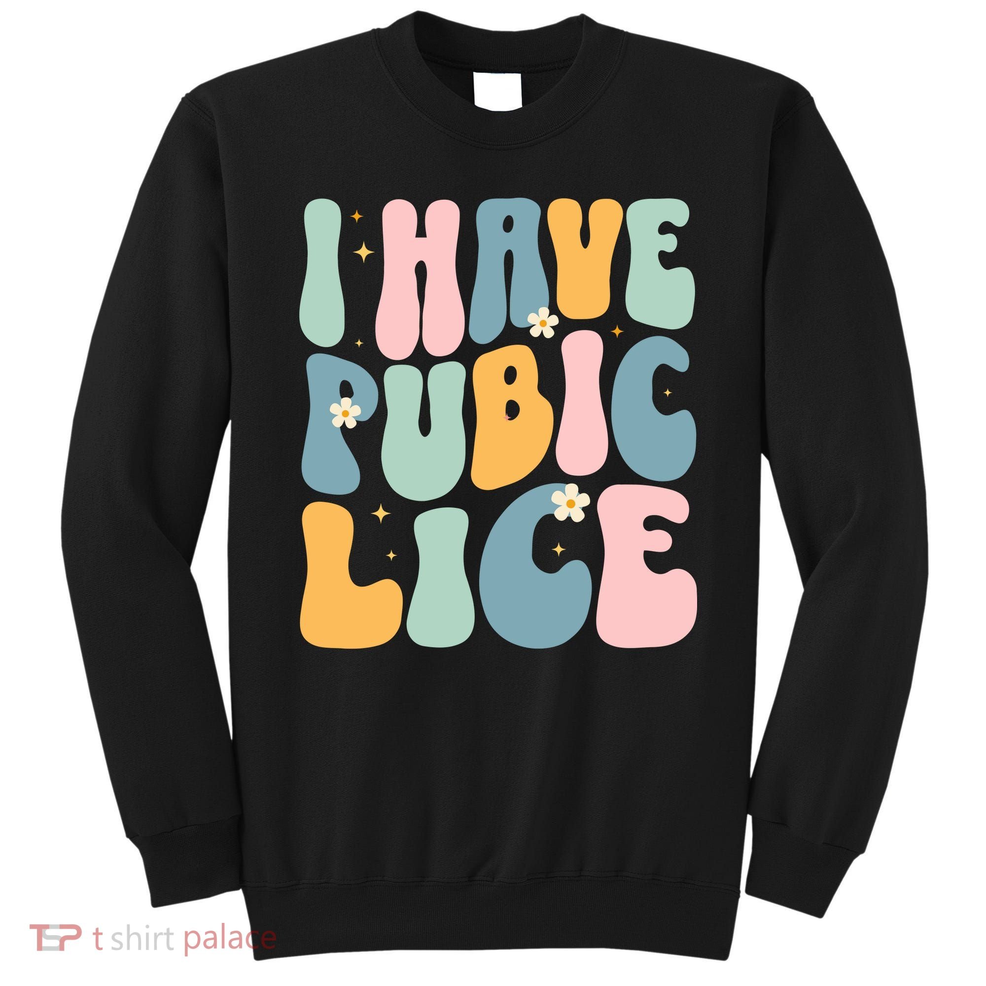 I Have Pubic Lice Funny Offensive Inappropriate Meme Sweatshirt