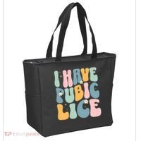 I Have Pubic Lice Funny Offensive Inappropriate Meme Tote Bag thumb 2