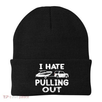 I Hate Pulling Out Retro Boating Boat Captain Gift Beanie