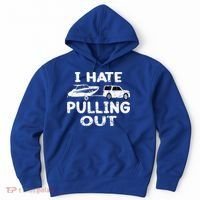 I Hate Pulling Out Retro Boating Boat Captain Gift Hoodie thumb 0