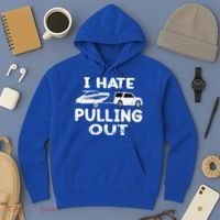I Hate Pulling Out Retro Boating Boat Captain Gift Hoodie thumb 3