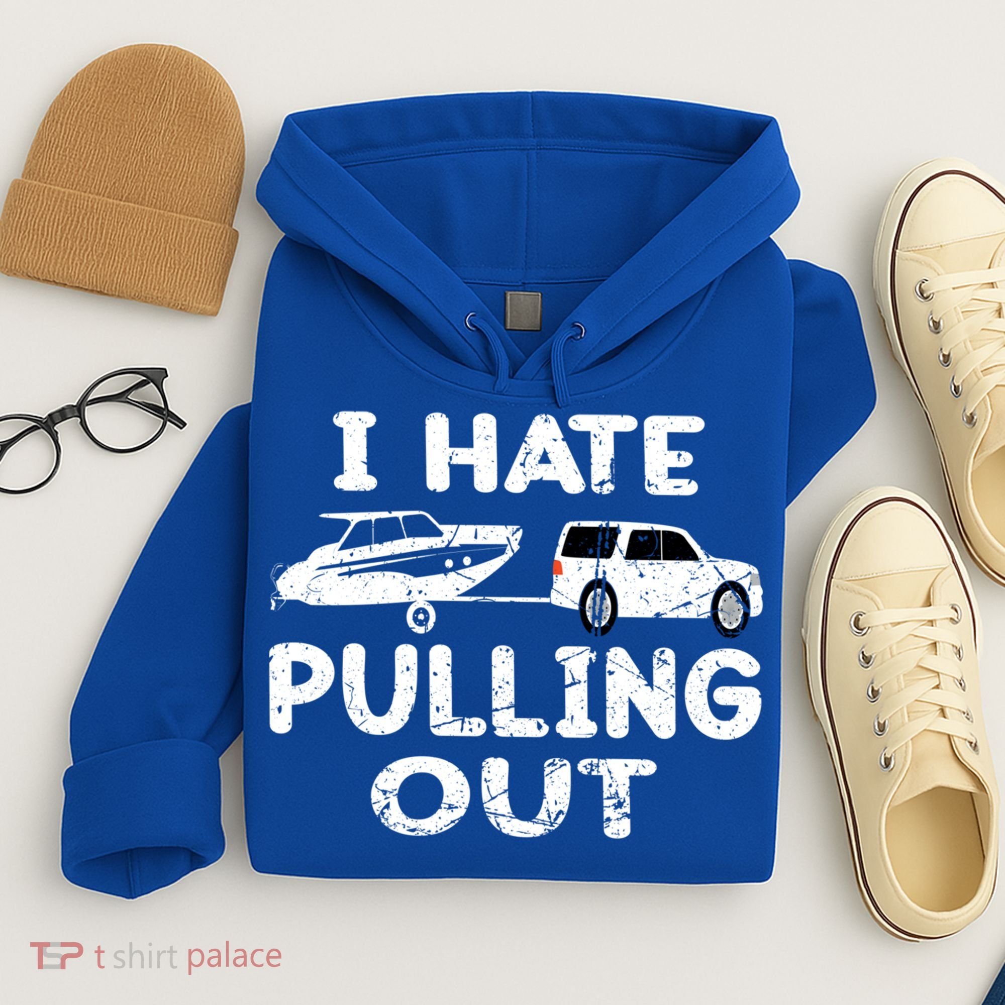 I Hate Pulling Out Retro Boating Boat Captain Gift Hoodie