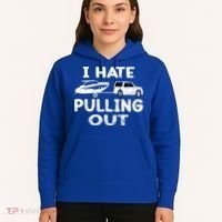 I Hate Pulling Out Retro Boating Boat Captain Gift Hoodie thumb 5