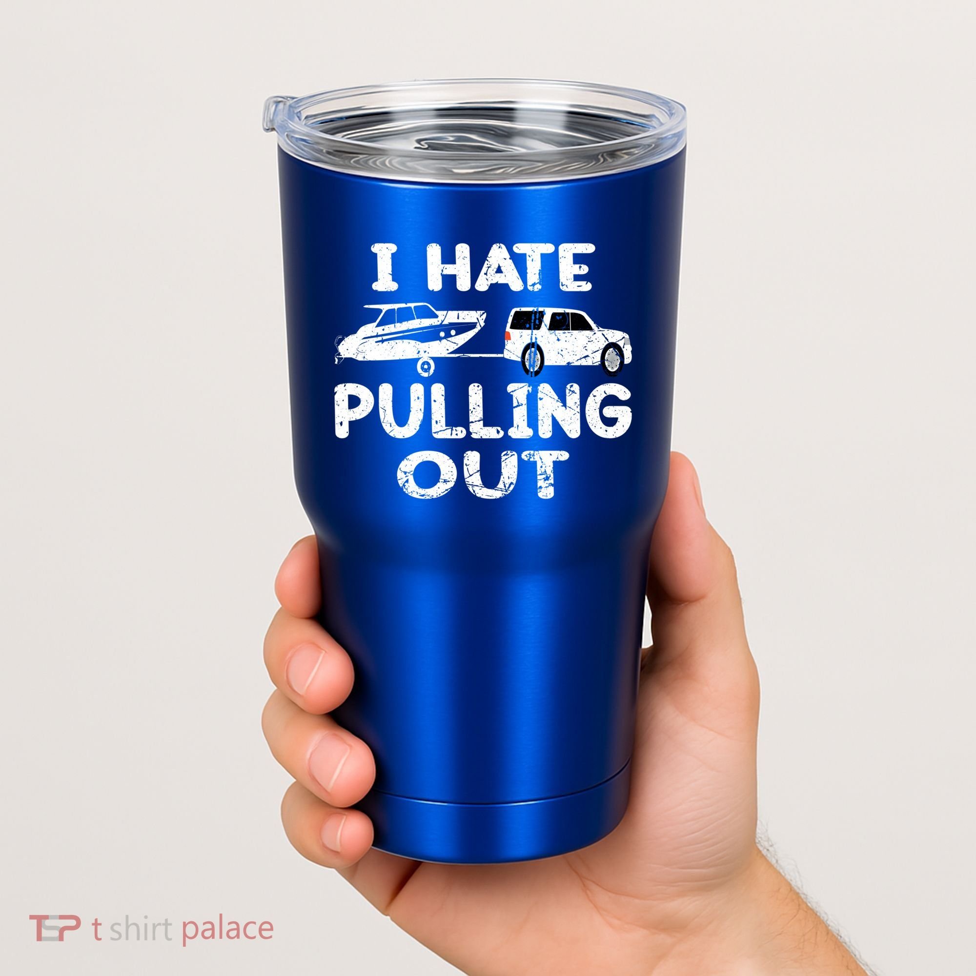 I Hate Pulling Out Retro Boating Boat Captain Gift Tumbler