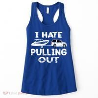 I Hate Pulling Out Retro Boating Boat Captain Gift Women's Tank Top thumb 0