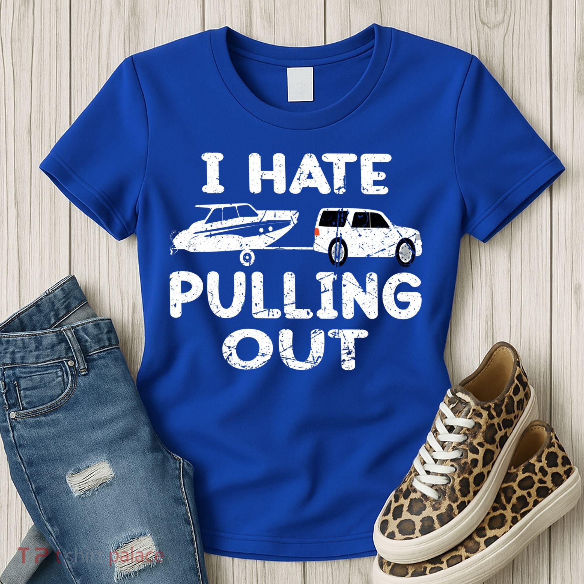 I Hate Pulling Out Retro Boating Boat Captain Gift Women's T-Shirt