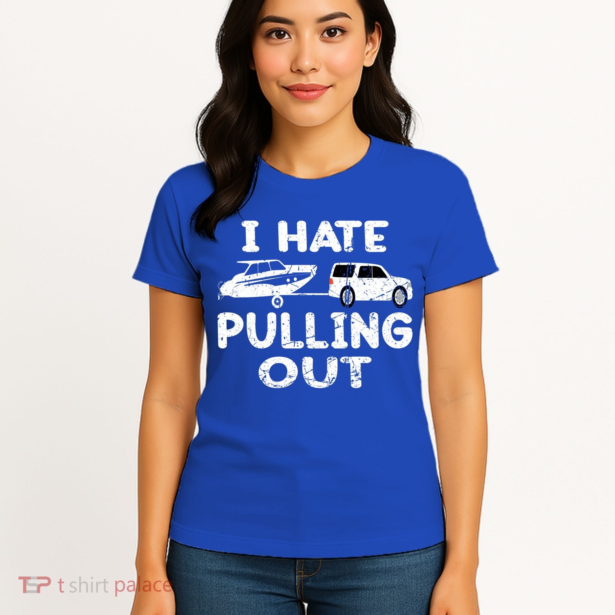 I Hate Pulling Out Retro Boating Boat Captain Gift Women's T-Shirt
