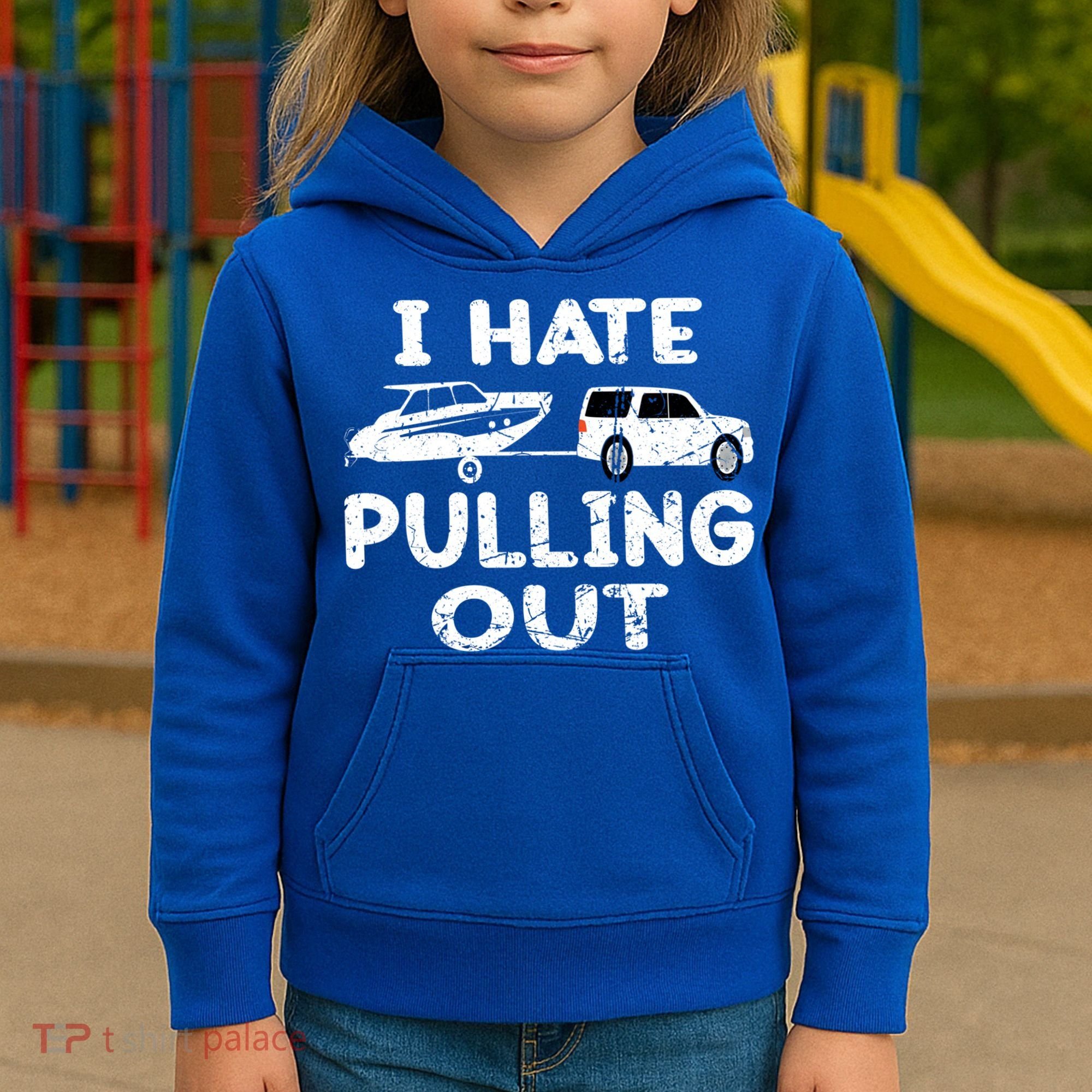 I Hate Pulling Out Retro Boating Boat Captain Gift Kids Hoodie