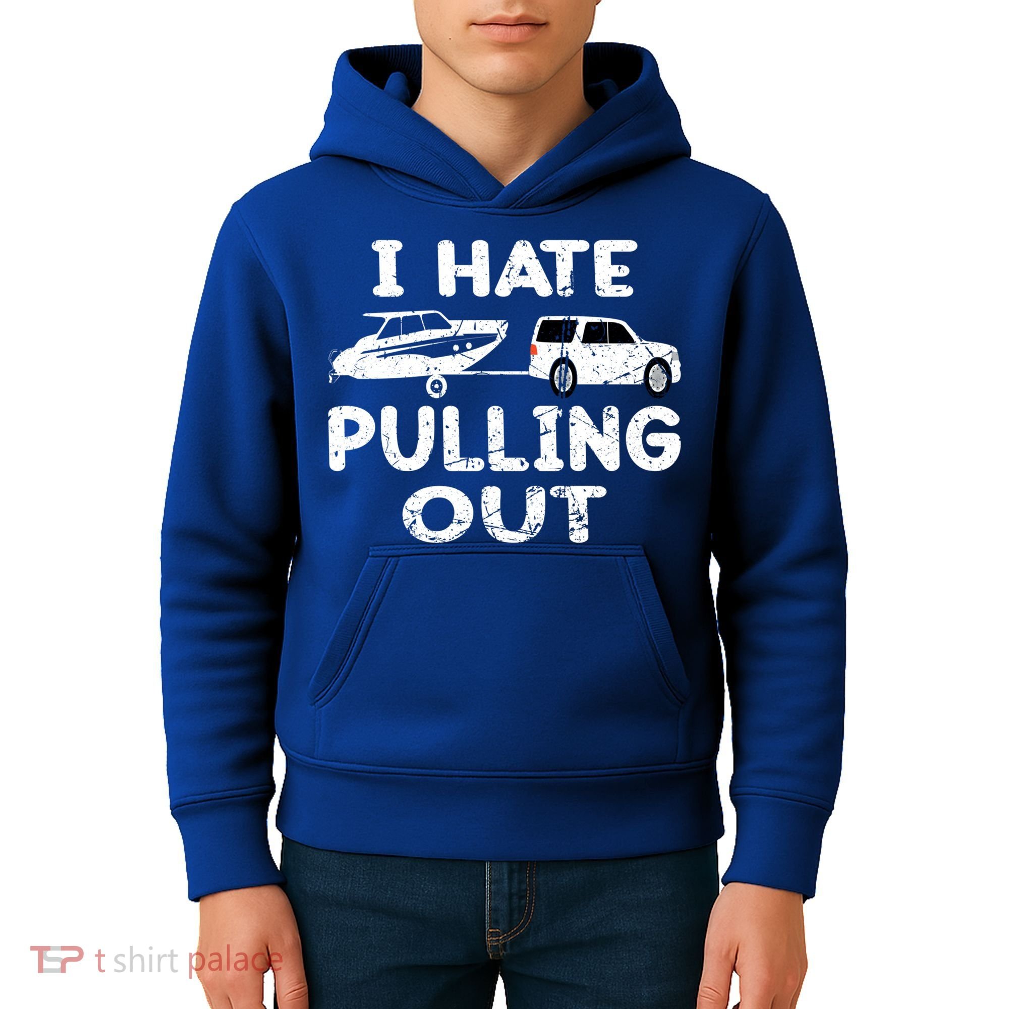 I Hate Pulling Out Retro Boating Boat Captain Gift Kids Hoodie