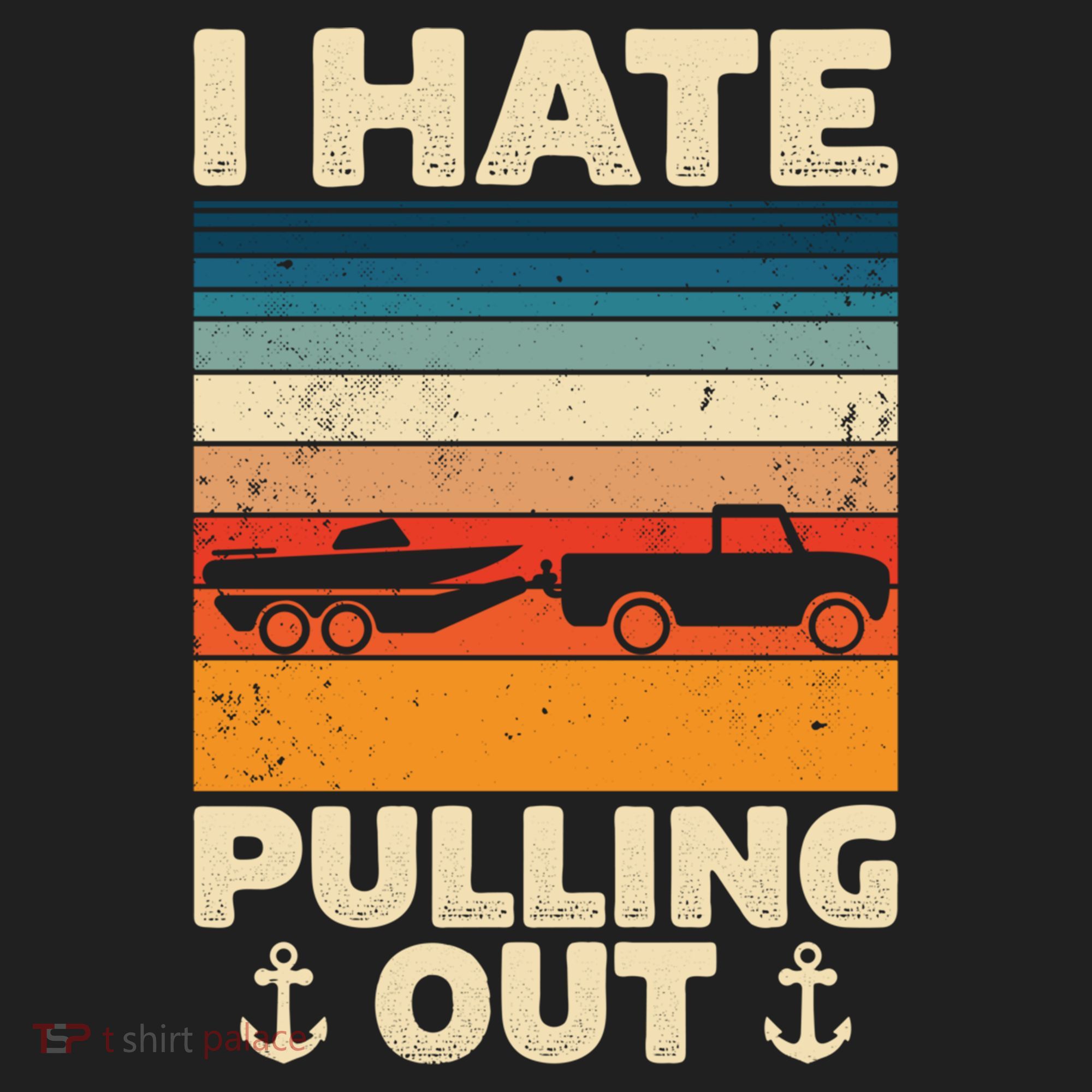 I Hate Pulling Out Retro Boating Boat Captain Gift Beanie