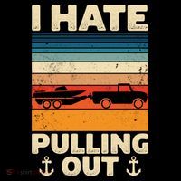 I Hate Pulling Out Retro Boating Boat Captain Gift Ornament thumb 1