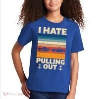I Hate Pulling Out Retro Boating Boat Captain Gift Kids T-Shirt thumb 2