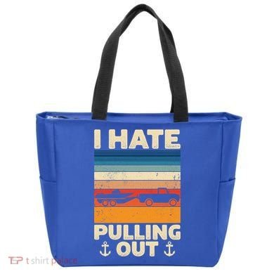 I Hate Pulling Out Retro Boating Boat Captain Gift Tote Bag