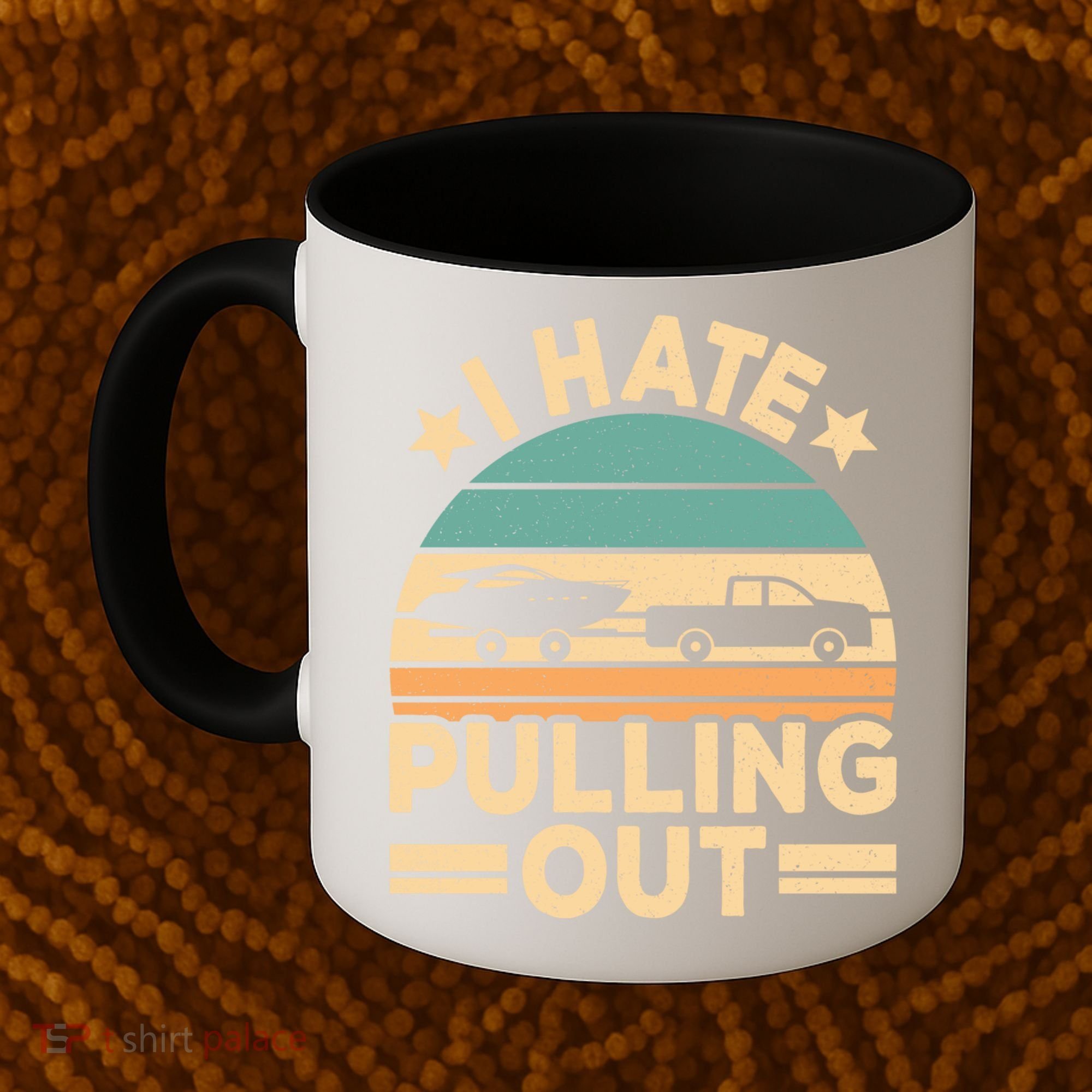 I Hate Pulling Out Boating Funny Retro Boat Captain Gift Coffee Mug