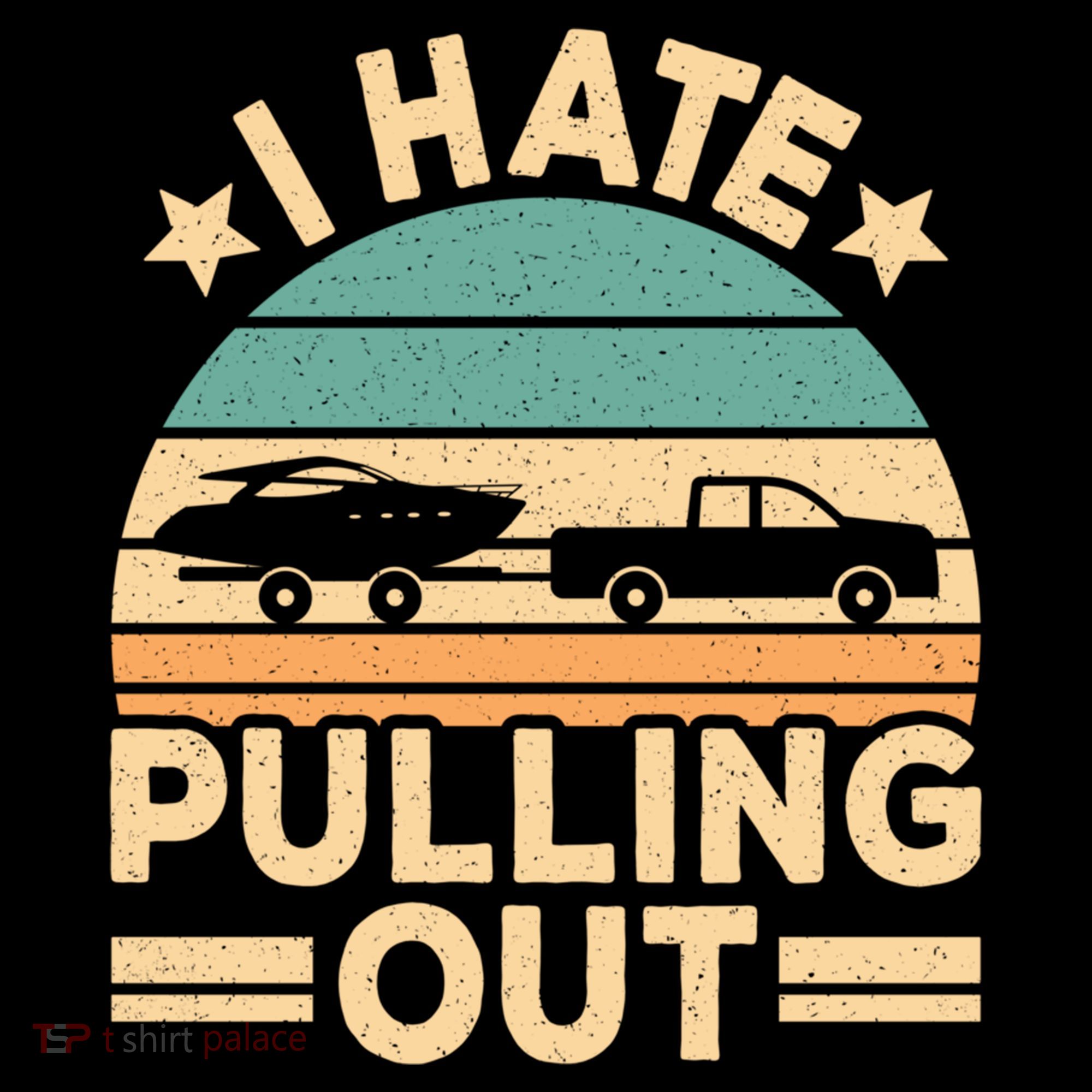 I Hate Pulling Out Boating Funny Retro Boat Captain Gift Ornament