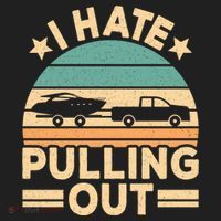 I Hate Pulling Out Boating Funny Retro Boat Captain Gift Hat thumb 2