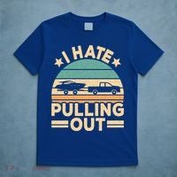 I Hate Pulling Out Boating Funny Retro Boat Captain Gift T-Shirt thumb 5