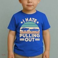 I Hate Pulling Out Boating Funny Retro Boat Captain Gift Toddler T-Shirt thumb 2