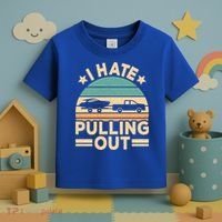 I Hate Pulling Out Boating Funny Retro Boat Captain Gift Toddler T-Shirt thumb 3