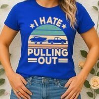 I Hate Pulling Out Boating Funny Retro Boat Captain Gift Women's T-Shirt thumb 2