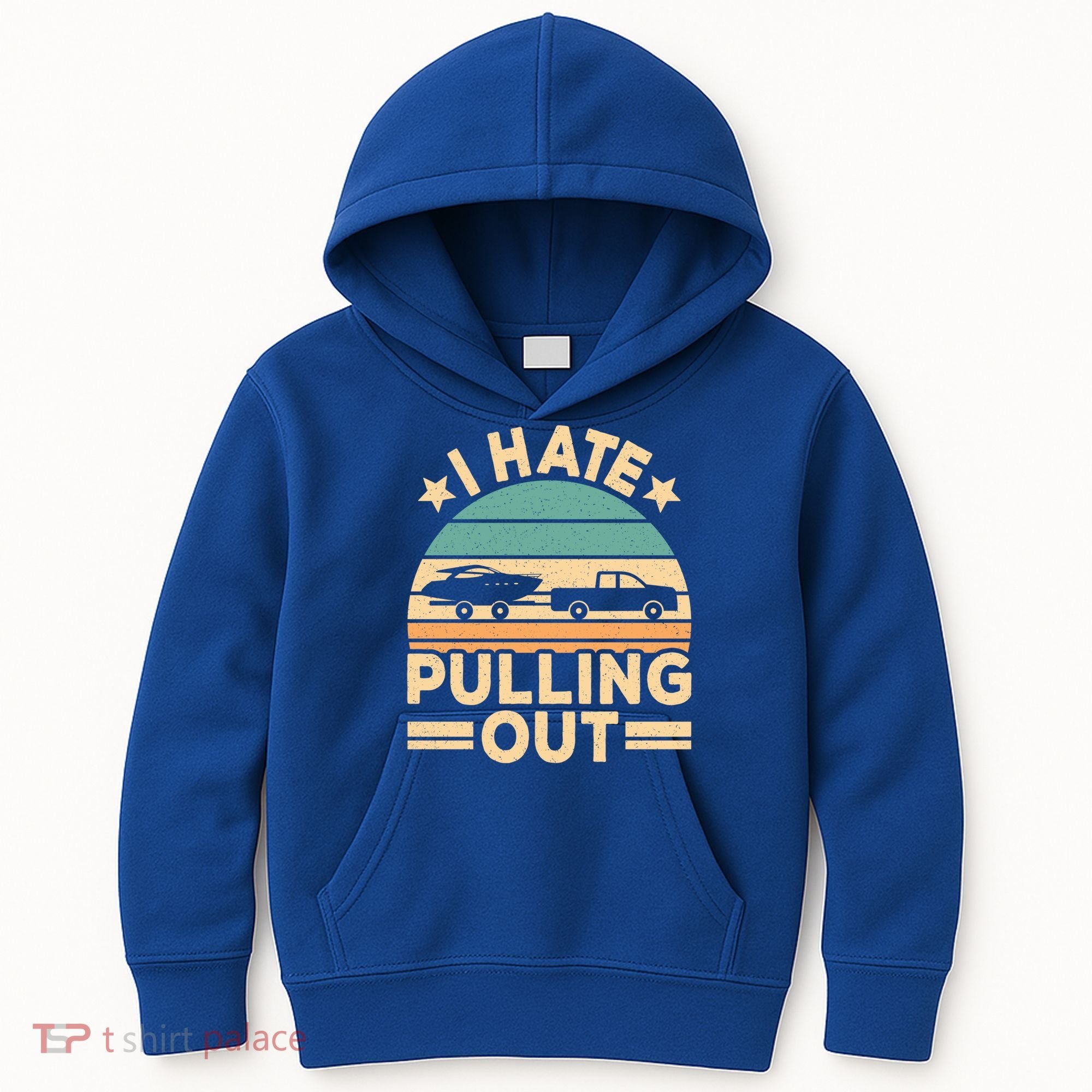I Hate Pulling Out Boating Funny Retro Boat Captain Gift Kids Hoodie