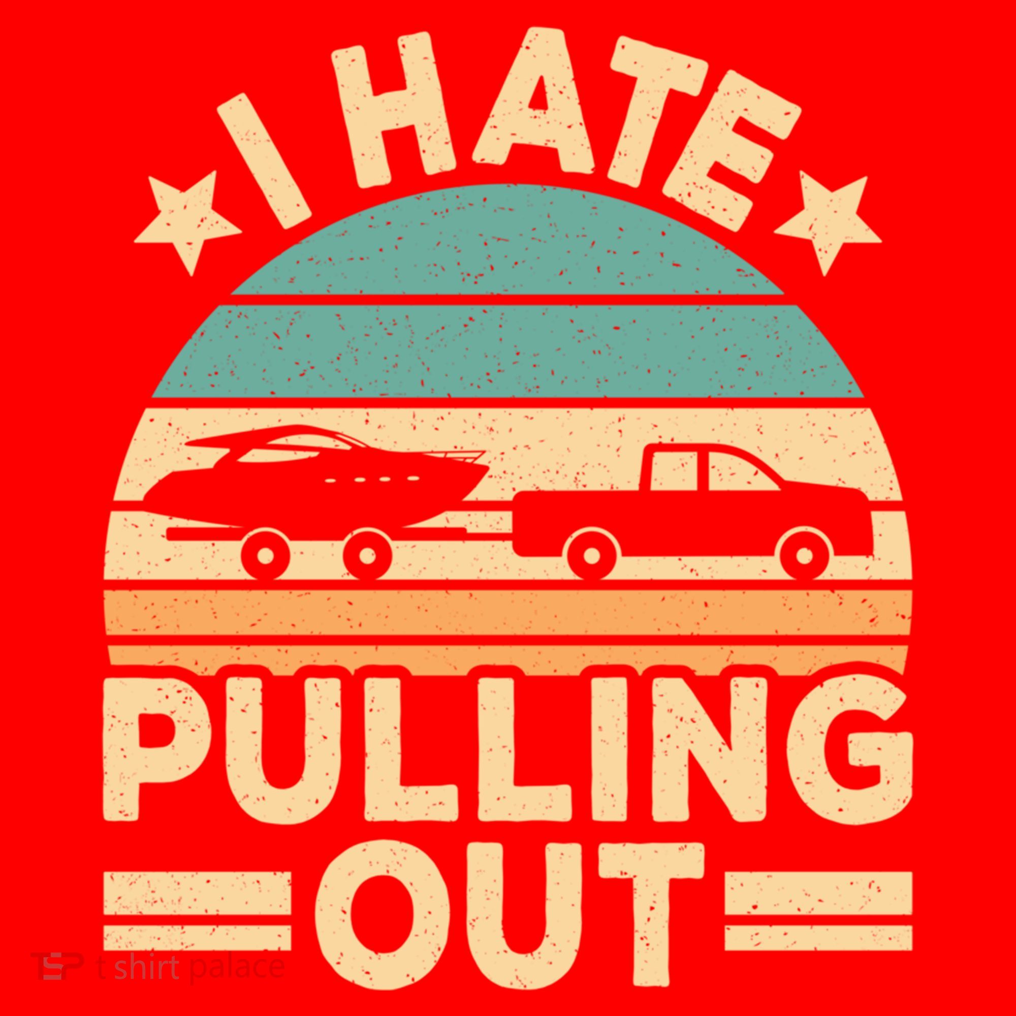 I Hate Pulling Out Boating Funny Retro Boat Captain Gift Santa Hat