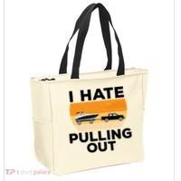 I Hate Pulling Out Boating Funny Retro Boat Captain Gift Tote Bag thumb 2