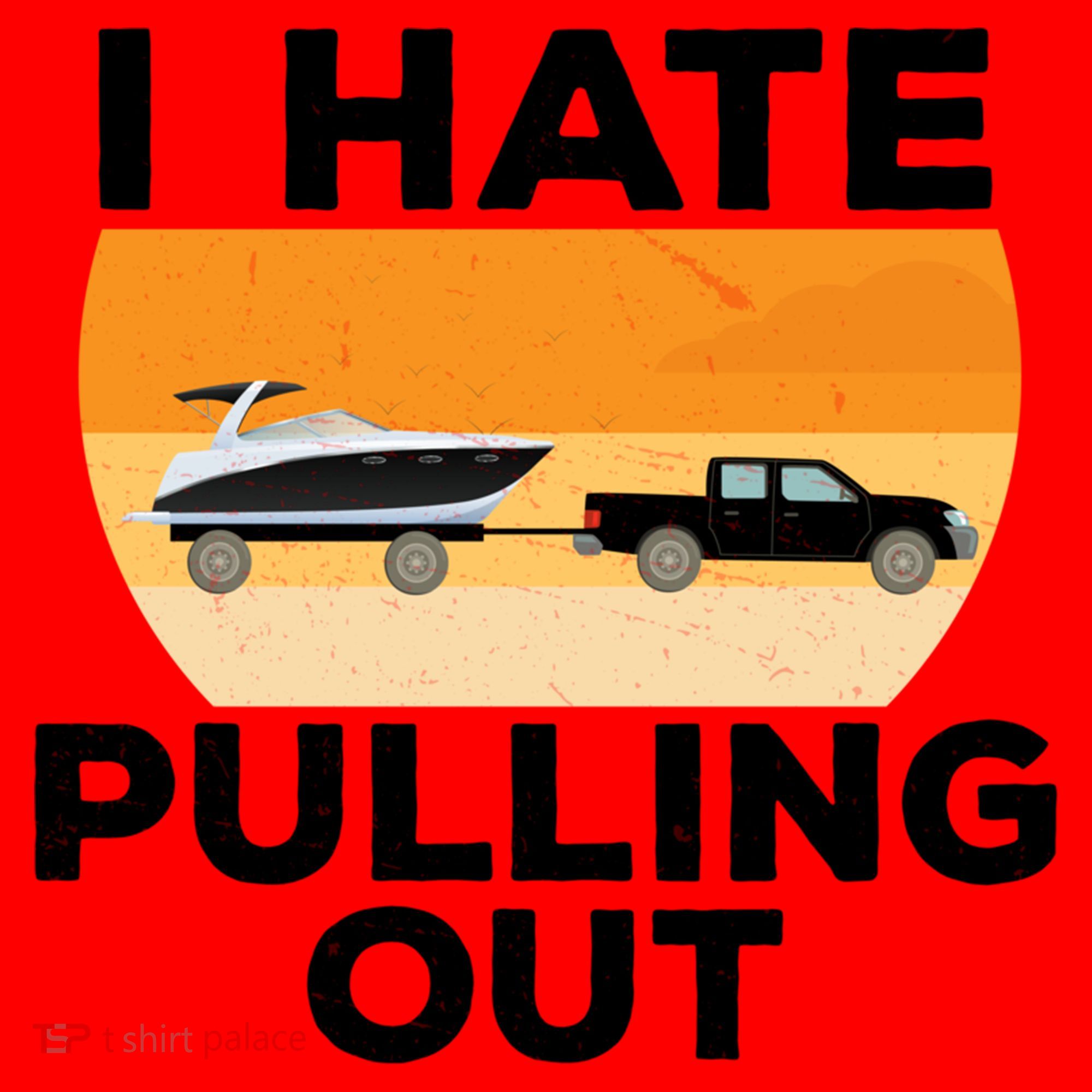 I Hate Pulling Out Boating Funny Retro Boat Captain Gift Santa Hat
