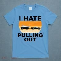I Hate Pulling Out Boating Funny Retro Boat Captain Gift T-Shirt thumb 4
