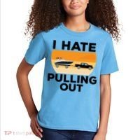I Hate Pulling Out Boating Funny Retro Boat Captain Gift Kids T-Shirt thumb 2
