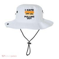 I Hate Pulling Out Boating Funny Retro Boat Captain Gift Bucket Hat thumb 0