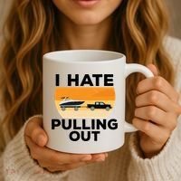 I Hate Pulling Out Boating Funny Retro Boat Captain Gift Coffee Mug thumb 3