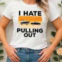I Hate Pulling Out Boating Funny Retro Boat Captain Gift Women's T-Shirt thumb 2