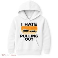 I Hate Pulling Out Boating Funny Retro Boat Captain Gift Kids Hoodie thumb 0