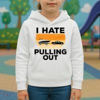 I Hate Pulling Out Boating Funny Retro Boat Captain Gift Kids Hoodie thumb 3