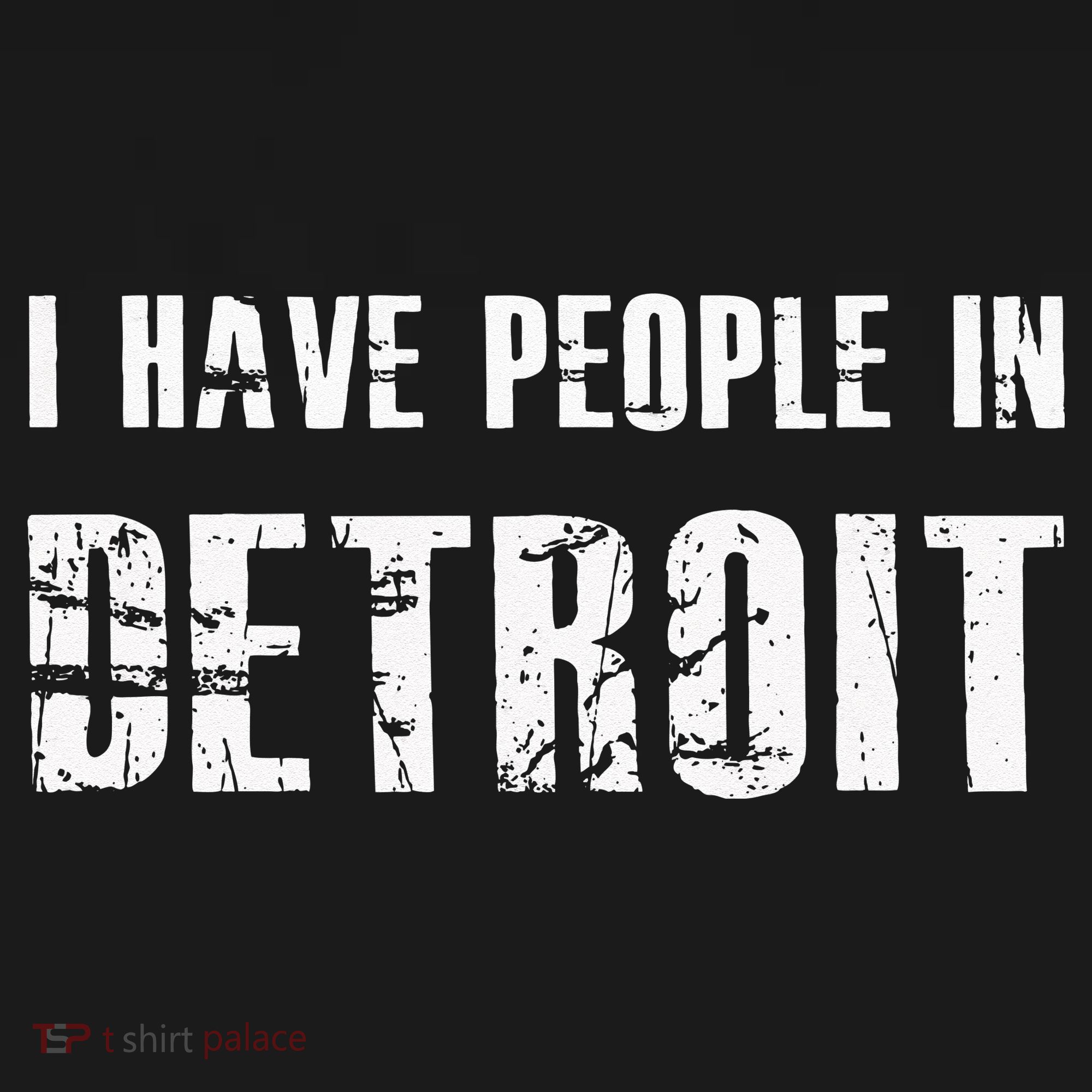 I Have People In Detroit City Michigan State T-Shirt