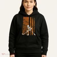 Ice Hockey Player Fan Gift Skeleton Halloween Hoodie thumb 5