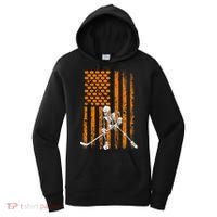 Ice Hockey Player Fan Gift Skeleton Halloween Women's Hoodie thumb 0