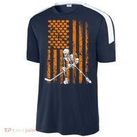 Ice Hockey Player Fan Gift Skeleton Halloween Sport-Tek Competitor United Soccer Jersey thumb 2
