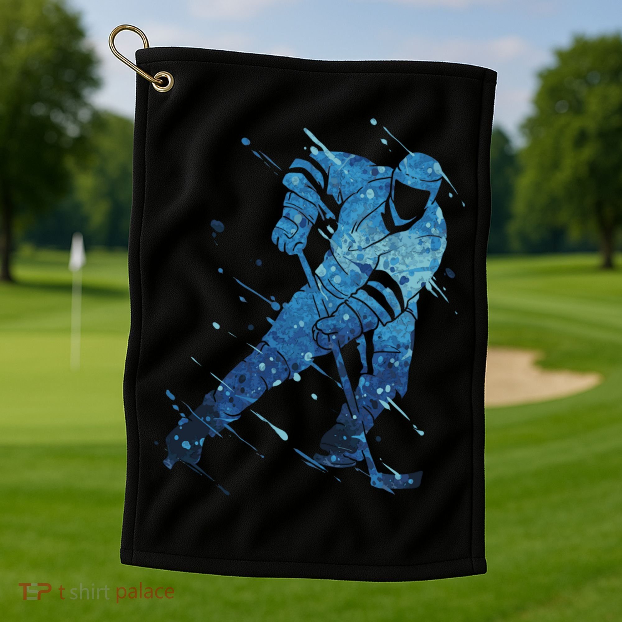 Ice Hockey Player Meaningful Gift Golf Towel