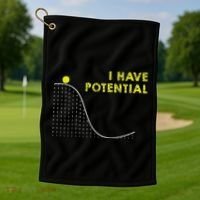 I Have Potential Science And Physics Gag Pun Golf Towel thumb 1